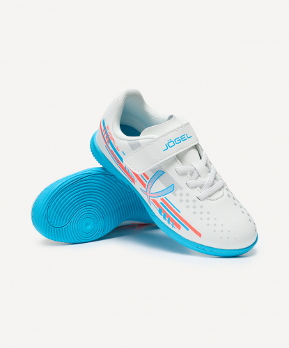 фото Jogel футзалки детские EVOFLY IN TALANT white/blue ЦБ-00004204 картинка