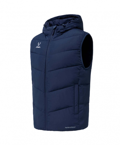 фото Jogel детский жилет утепленный ESSENTIAL Padded Hooded Vest ЦБ-00005352 т.синий картинка