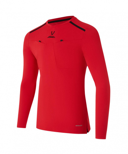 фото Jogel майка судейская DIVISION Referee LS Tee ЦБ-00004995 красная картинка